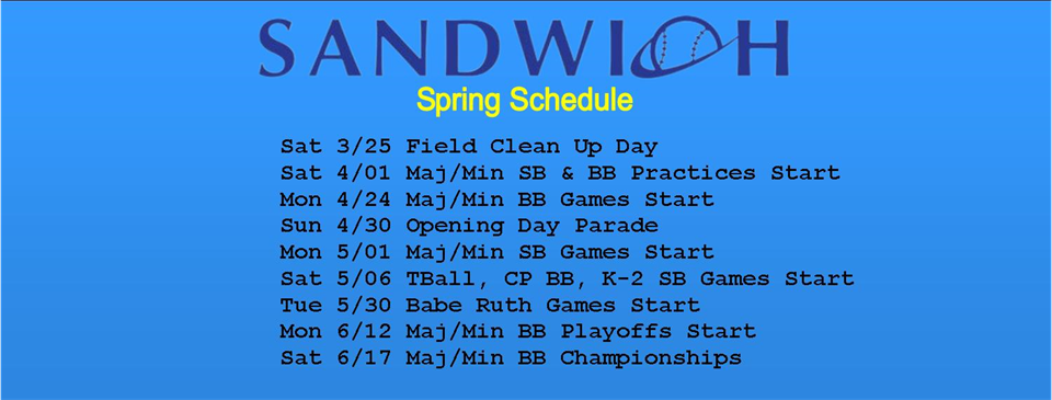 Spring Schedule
